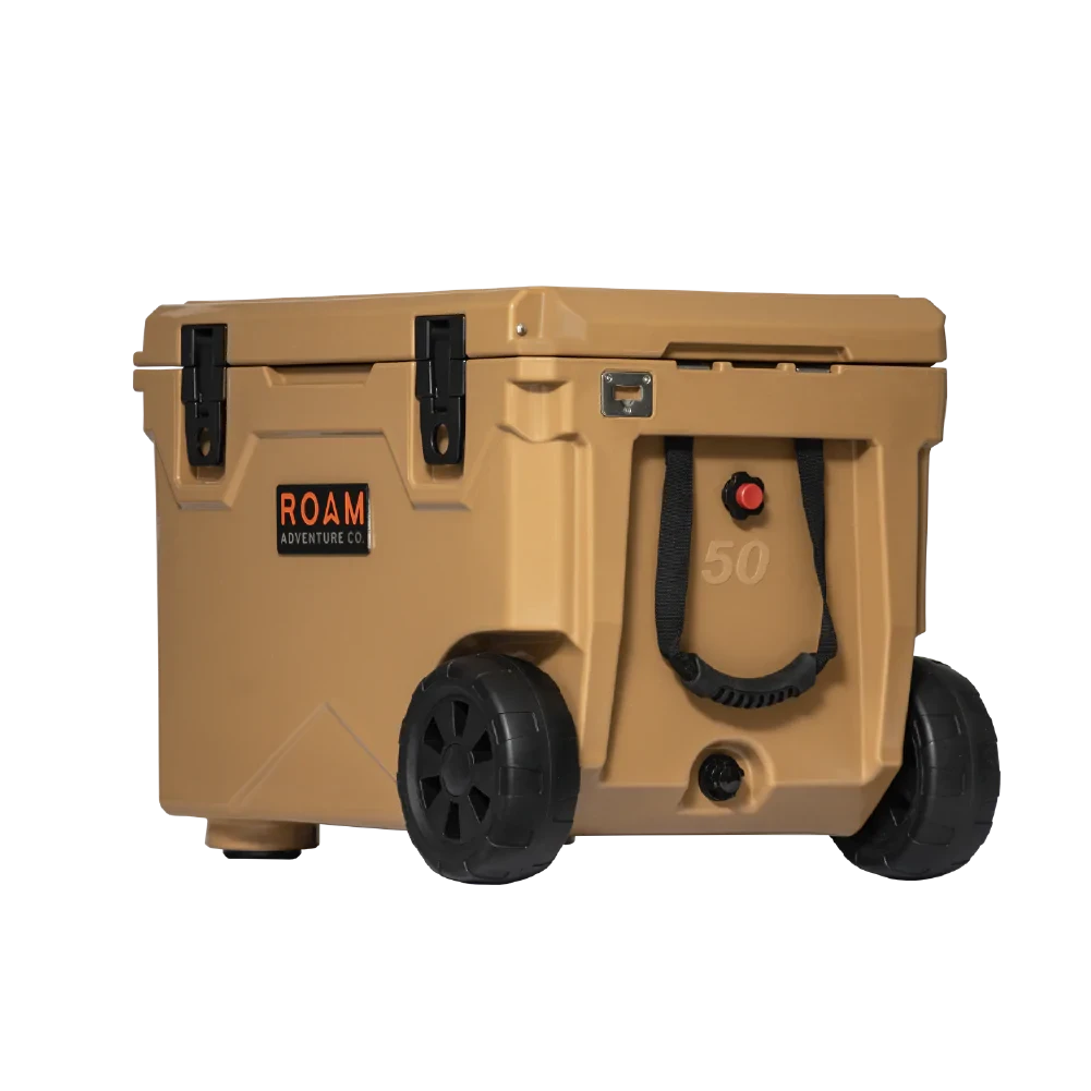 50QT Rolling Rugged Cooler