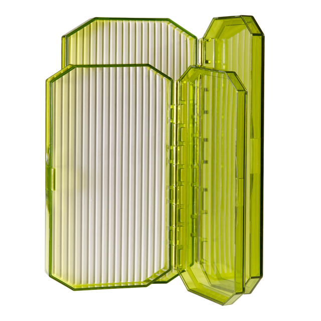 Sure-Lock Poly Ridge Foam Box - Green Tinted