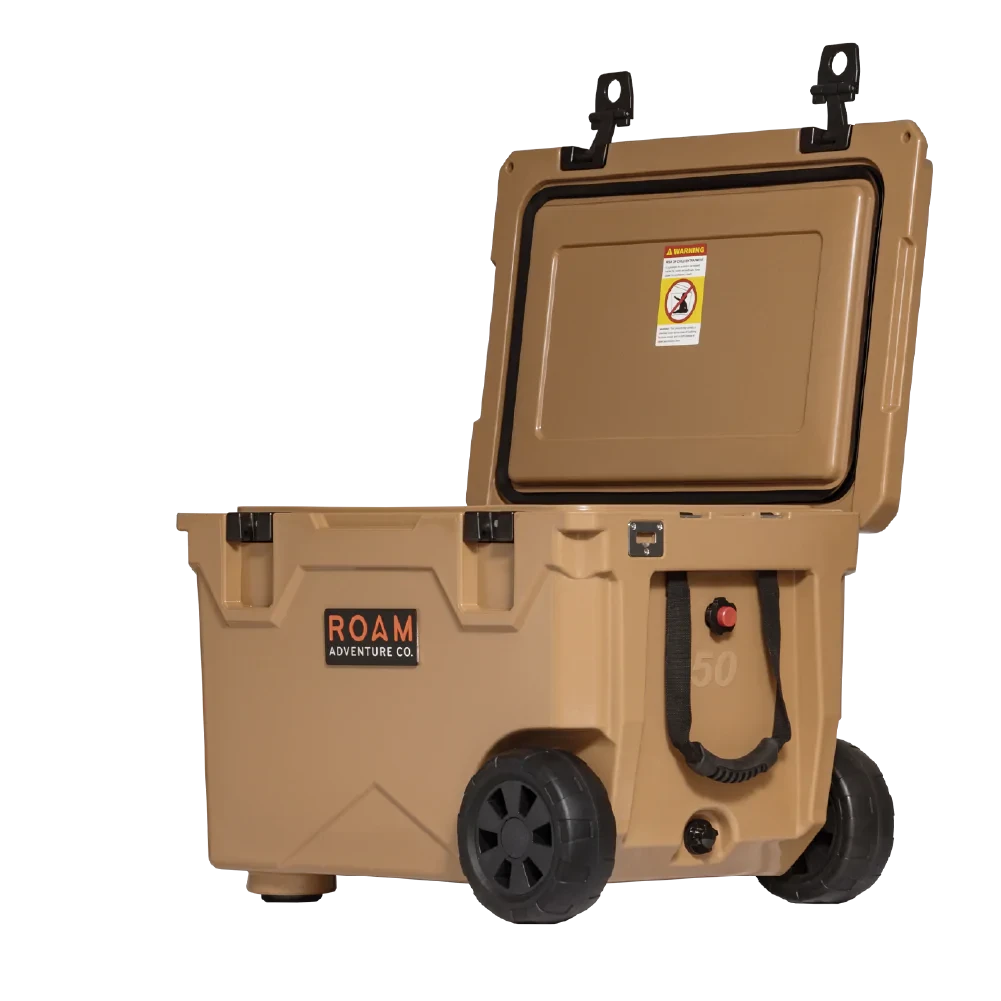 50QT Rolling Rugged Cooler