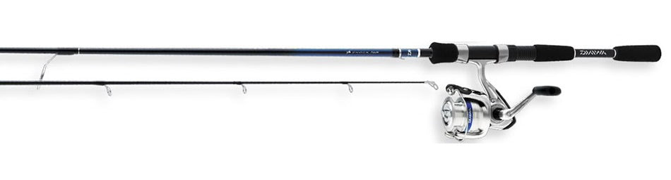daiwa d-shock spinning combo dsh 30-4bi g702m – No Wake Outfitters Model:DC 735CB Glass How To Tie A Little Claws Twitch Grip EVA Handle –