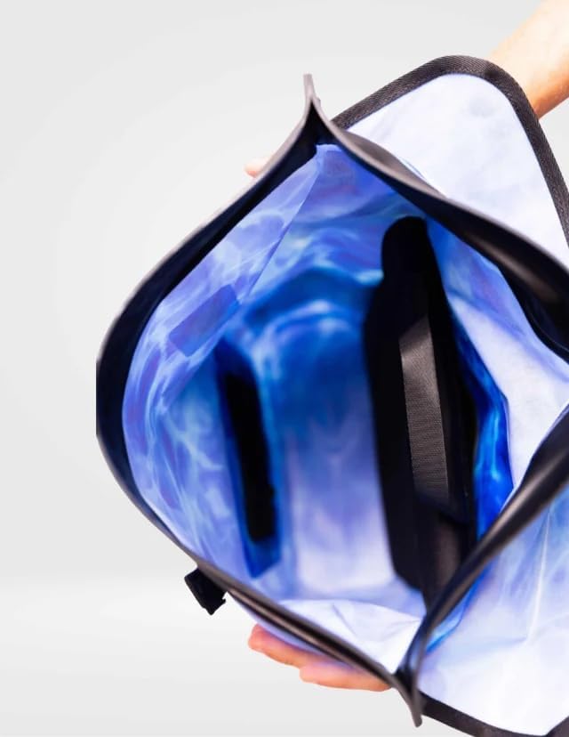 Auto Sealing Backpack Dry Bag Aqua Blue - Dry Pocket