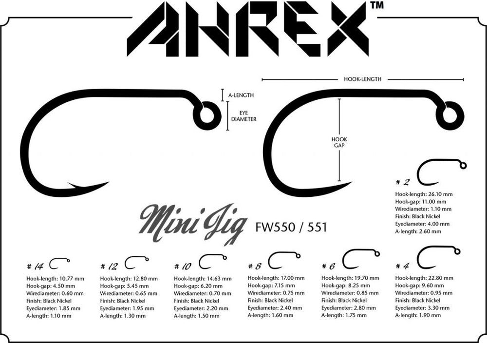 Ahrex FW550 Jig Hook #4