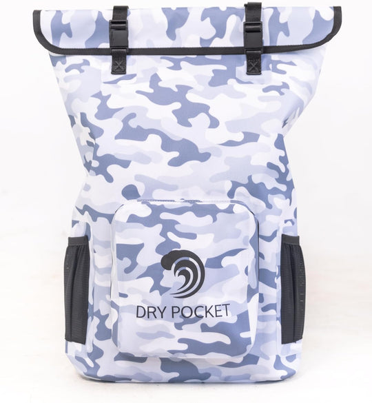 Auto Sealing Backpack Dry Bag Snow Camo - Dry Pocket