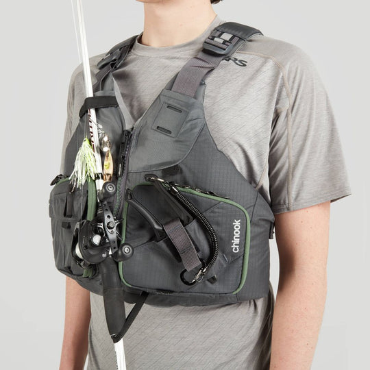 NRS Chinook Fishing PFD (CLOSEOUT) - Charcoal