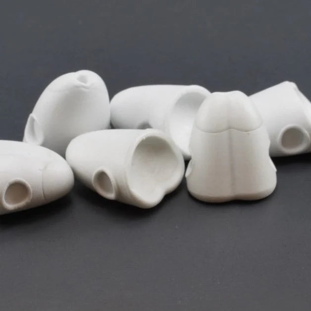 X-Large Surface Seducer Double Barrel Popper and Slider Bodies (White)