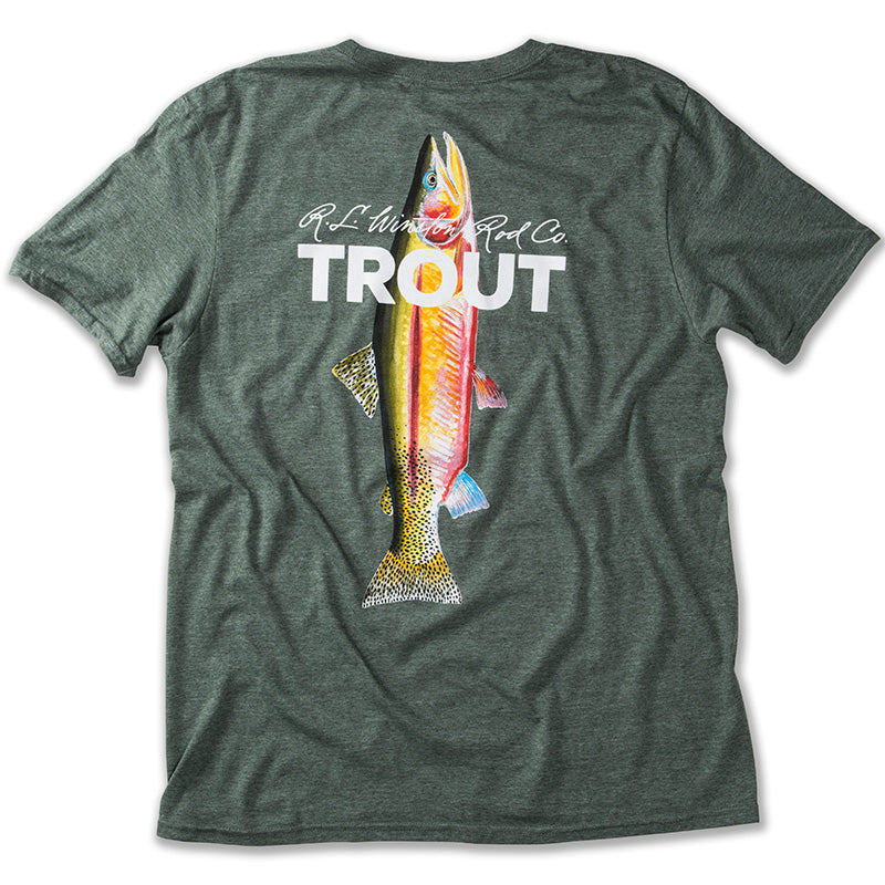 Trout Tech T-Shirt Moss Green