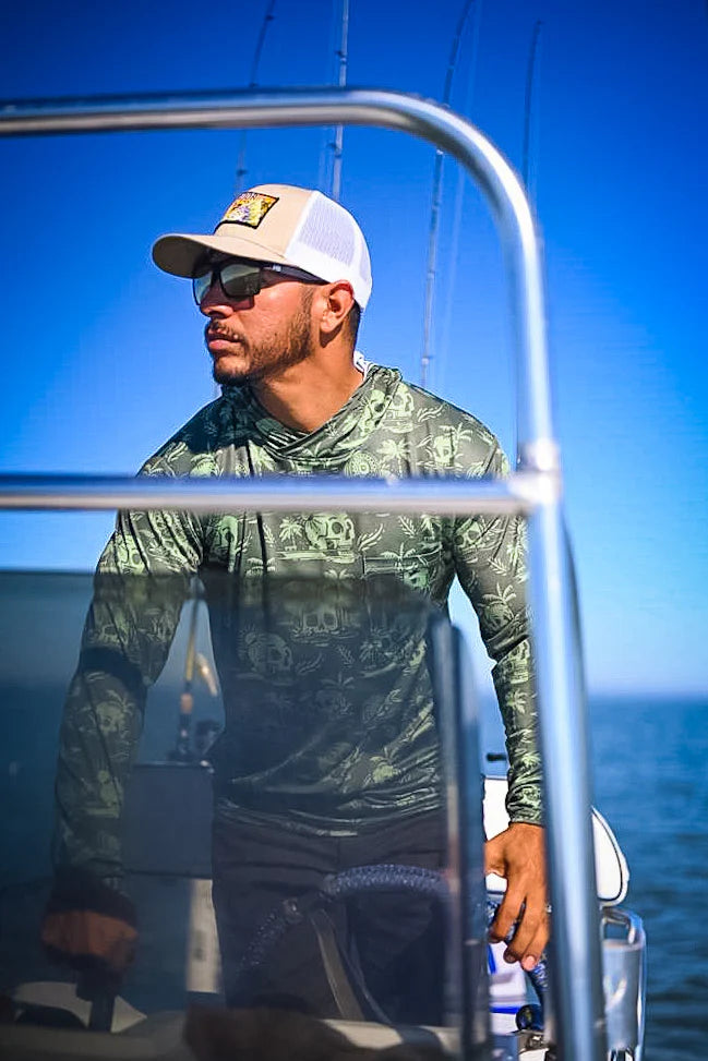 Truchador & Co. Skulls and Skiffs Performance Tee