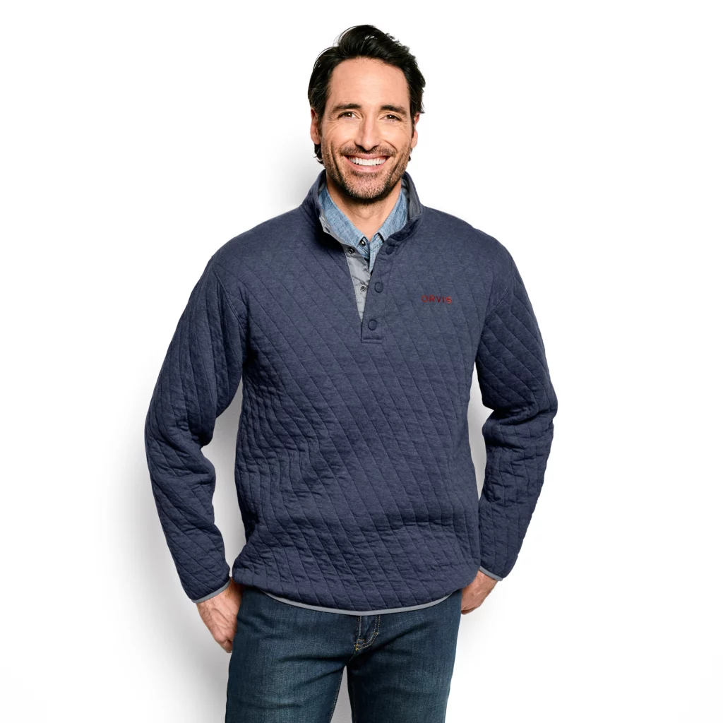 Orvis Outdoor Quilted Snap Sweatshirt