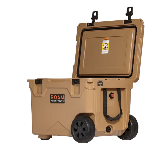 50QT Rolling Rugged Cooler