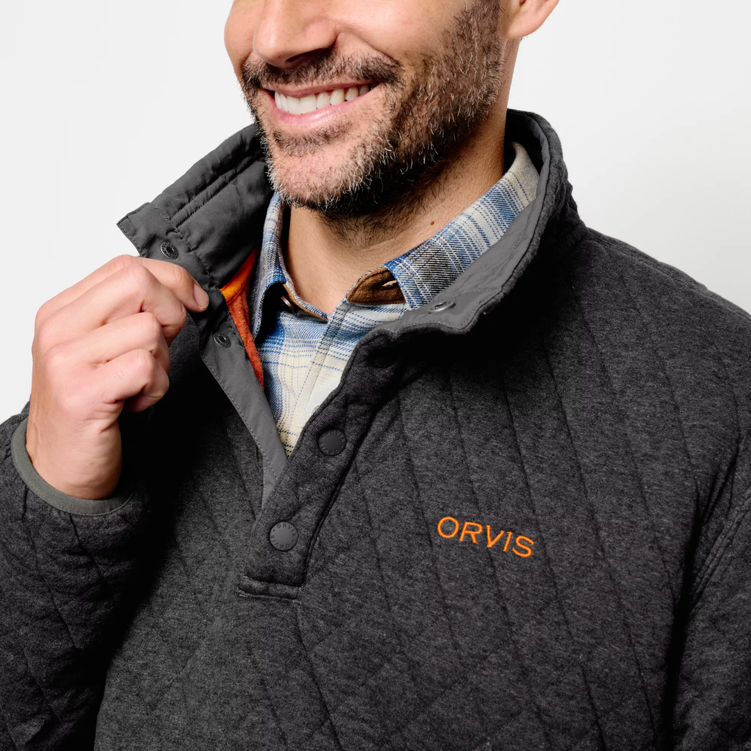 Orvis Outdoor Quilted Snap Sweatshirt