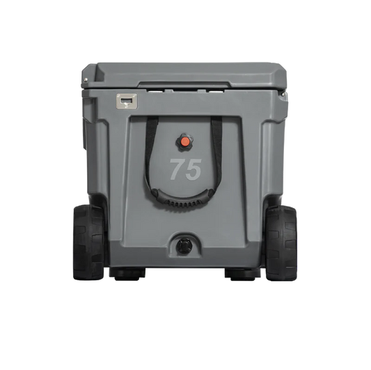 75QT Rolling Rugged Cooler Slate